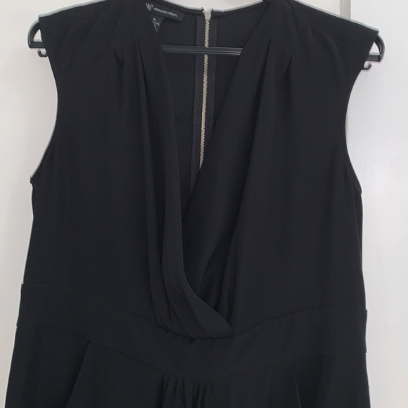 INC- black V neck dress - Picture 2 of 3